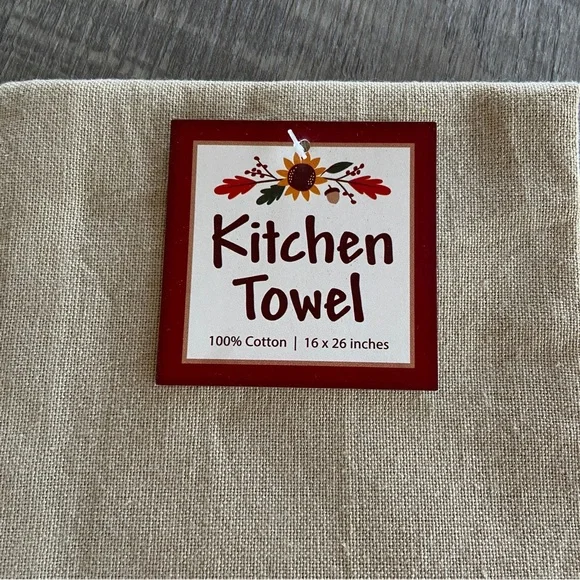 NWT Fall Table Runner 13” x 69” + Thanksgiving Kitchen Towel - Picture 10 of 12